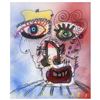 Image 1 : Paul Kostabi "Simply Sweet" Original Mixed Media on Paper