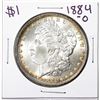 Image 1 : 1884-O $1 Morgan Silver Dollar Coin Amazing Toning
