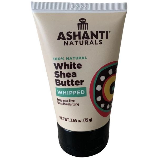 NEW 75G ASHANTI NATURALS WHIPPED WHITE SHEA BUTTER