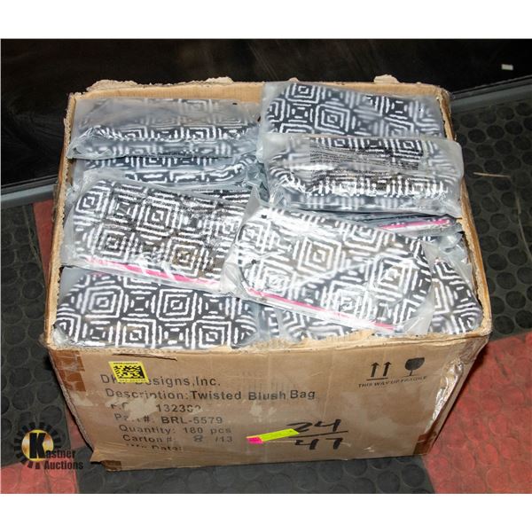 BRAND NEW CASE WITH 180 TWISTED BLUSH MAKEUP BAGS