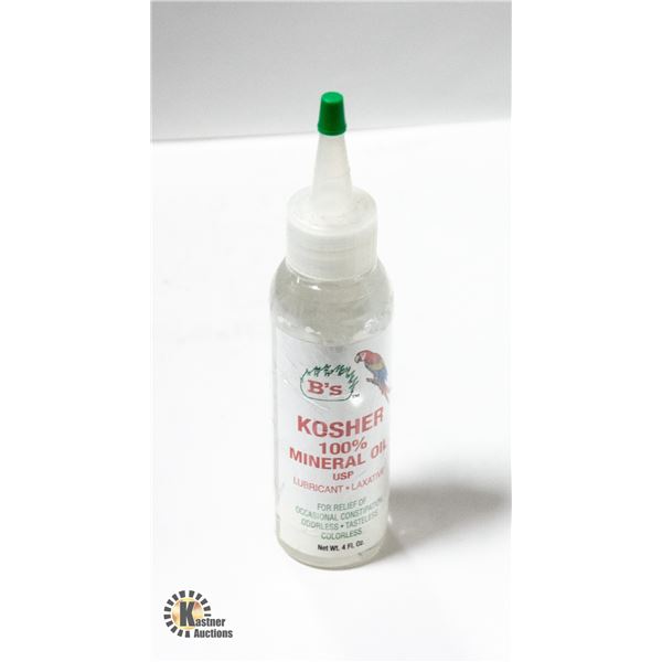 BRAND NEW 4OZ B'S KOSHER MINERAL OIL