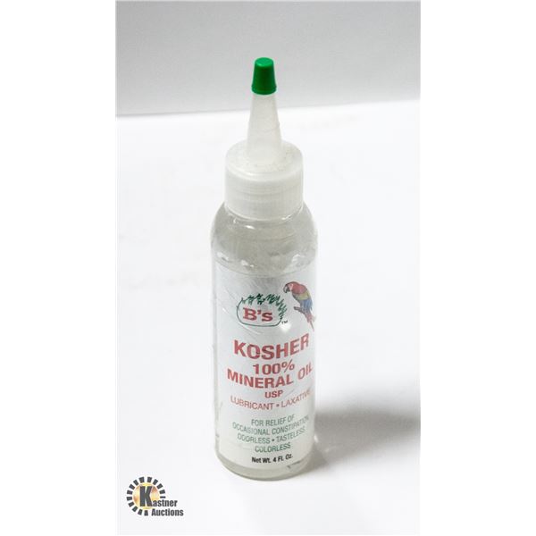 BRAND NEW 4OZ B'S KOSHER MINERAL OIL