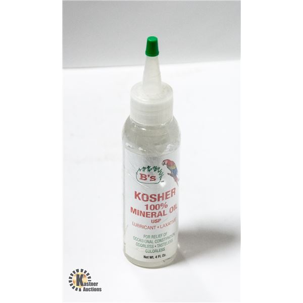 BRAND NEW 4OZ B'S KOSHER MINERAL OIL
