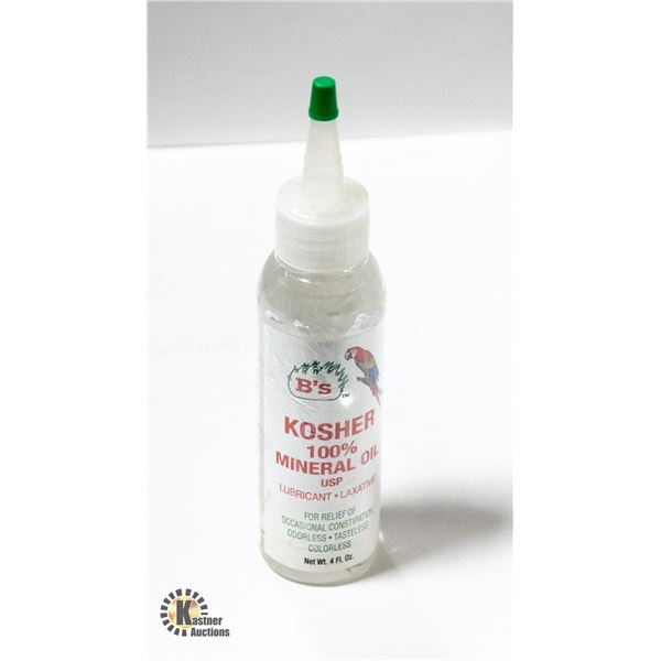 BRAND NEW 4OZ B'S KOSHER MINERAL OIL