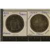 Image 1 : 1873 & 1874 SILVER FRANCE 5 FRANCS 1.4468 OZ. ASW