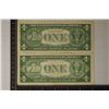 Image 2 : 1935-E & 1957 (STAR NOTE) US $1 SILVER CERTS THE