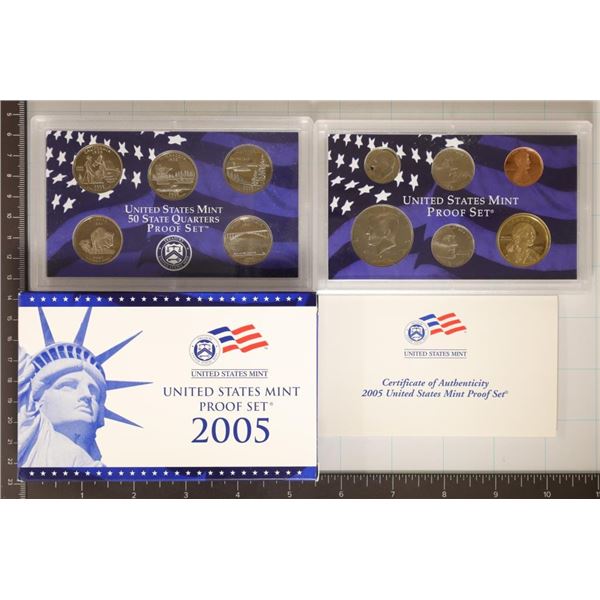 2005 US PROOF SET (WITH BOX) & WITH CERTIFICATE