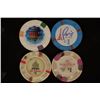 Image 1 : 4-$1 PLASTIC CASINO GAMING TOKENS: IMPERIAL
