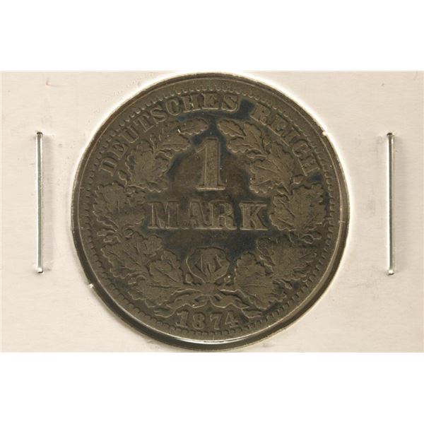 1874 -AA GERMAN SILVER 1 MARK .1606 OZ. ASW