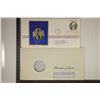Image 1 : .8 TROY OZ. PF STERLING SILVER ROUND IN FDC IN