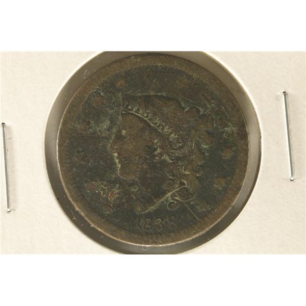 1838 US LARGE CENT