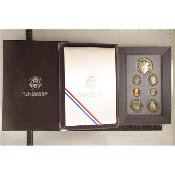 1989 US PRESTIGE PROOF SET WITH BOX & CERTIFICATE