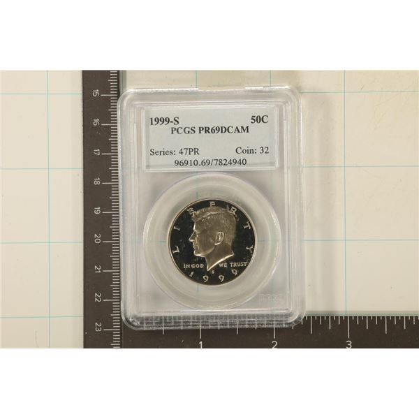 1999-S KENNEDY HALF DOLLAR PCGS PR69 DCAM