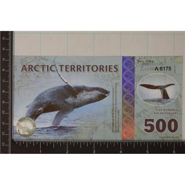 2017 ARCTIC TERRITORIES 500 POLAR DOLLAR CU