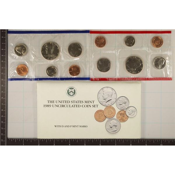 1989 US MINT SET (UNC) P/D (WITH ENVELOPE)