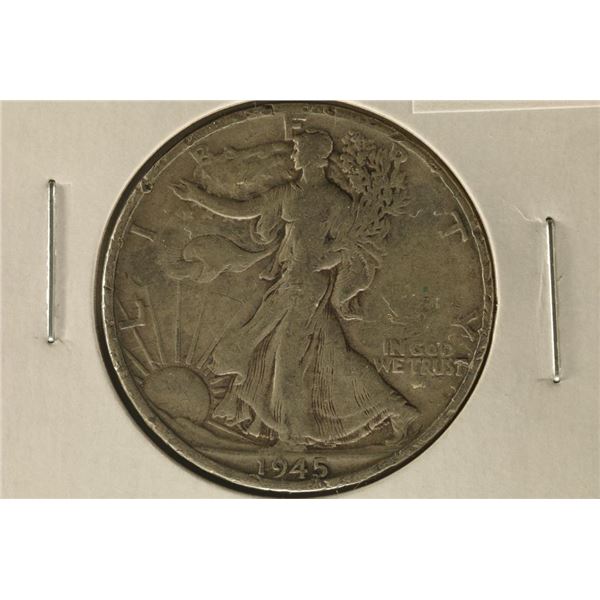 1945-D SILVER WALKING LIBERTY HALF DOLLAR