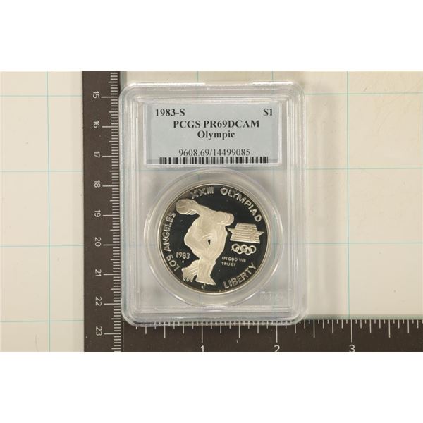 1983-S OLYMPIC US SILVER DOLLAR PCGS PR69 DCAM