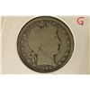 Image 1 : 1906 SILVER BARBER HALF DOLLAR