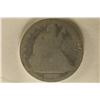 Image 1 : 1876 SEATED LIBERTY US HALF DOLLAR