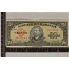 Image 1 : 1949 CUBA 20 PESO BILL