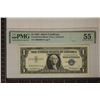 Image 1 : 1957 US $1 SILVER CERTIFICATE PMG 55 ABOUT UNC