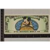 Image 2 : 2014 ONE DISNEY DOLLAR CRISP UNC COLORIZED BILL