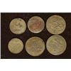 Image 1 : 6 SILVER DIME SIZED OTTOMAN EMPIRE PARA COINS:
