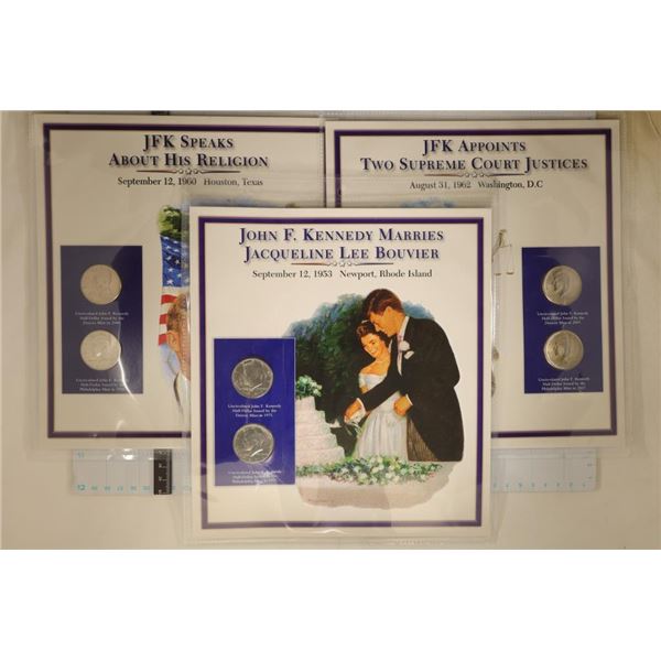 1971-P & D 2007-P & D AND 2008-P & D UNC JFK