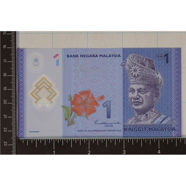 BANK OF MALAYSI ONE RINGGIT CRISP UNC POLYMER