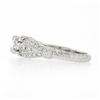 Image 6 : New 14k White Gold.85 ctw Round Diamond Milgrain & Wheat Engraved Engagement Rin