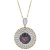 Image 1 : 25.76 ctw Purple Sapphire and 2.90 ctw White Sapphire Pendant
