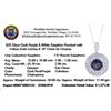 Image 3 : 25.76 ctw Purple Sapphire and 2.90 ctw White Sapphire Pendant