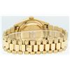 Image 3 : Rolex Mens Quickset 18K Yellow Gold Factory Silver Index Dial Day Date President