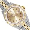 Image 1 : Rolex Ladies Two Tone Champagne Index Pyramid Diamond Bezel Jubilee Band With Ro