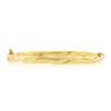 Image 2 : Italian 14K Gold 7" 5.6mm Simple Twisted Polished Hinged Open Bangle Bracelet