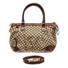 Image 1 : Gucci Brown Canvas Diamante Shoulder Bag