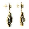Image 4 : Vintage Victorian Revival 14k Gold Opal Beaded Open Work Drop Dangle Earrings