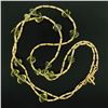 Image 3 : 44" David Yurman 18k Gold Lemon Quartz Bead Station Textured Link Long Necklace