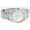 Image 3 : Rolex Mens Stainless Steel 36MM Silver Index 14K White Gold Fluted Bezel Datejus