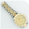 Image 6 : Rolex Mens 2T Yellow Gold And Stainless Steel Champagne Jubilee Dial 18K Diamond