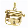 Image 2 : Vintage 14k Yellow Gold Mechanical Detailed Typewriter Collectible Charm Pendant