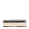 Image 3 : Chanel Black Ivory Striped Denim Timeless Wallet on Chain