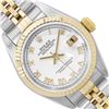 Image 1 : Rolex Ladies Two Tone Quickset White Roman Dial Datejust 26MM With Rolex Box