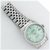 Image 6 : Rolex Mens Stainless Steel Blue Diamond Fluted Bezel 36MM Datejust Wristwatch