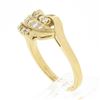Image 8 : ArtCarved 14K Gold .45 ctw Round Brilliant Pave Diamond Curved 3 Row Polished Ri