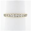 Image 1 : Classic 14k Gold 1.0 ctw 23 Channel Set Round Diamond Stackable Wedding Band Rin