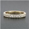 Image 2 : Classic 14k Gold 1.0 ctw 23 Channel Set Round Diamond Stackable Wedding Band Rin