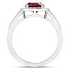 Image 4 : 14KT White Gold 2.3ctw Ruby and Diamond Ring