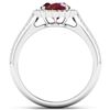 Image 3 : 14KT White Gold 2.3ct Ruby and Diamond Ring