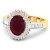 Image 2 : 14KT Yellow Gold 2.3ctw Ruby and Diamond Ring